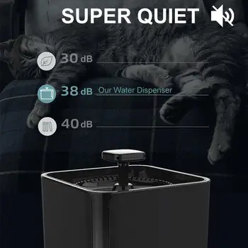 3L Samodejno Mačka Vodnjak Filter USB Električni Razpršilnik Vode, ki Kroži Filtracija Pet Pitne Vodnjak Mačka Podajalnik