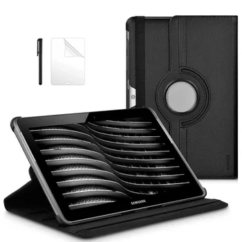360-Stopinjski Vrtečih PU Usnjena torbica za Samsung Tab 2 10.1 GT P5100 P5110 P5113 Tablični Primeru z Buden, Sleep funkcija+Film+Pen