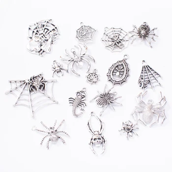 100 g vroče prodajo kovinskih živali pajek hibridni obesek antično bronasto zapestnico, ogrlico, ročno izdelan nakit proizvodnja trgovina