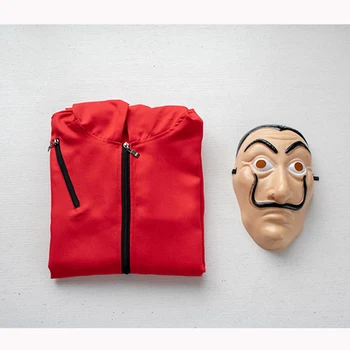 Halloween Party Salvador Dalí Cosplay Film Masko Denar Heist Hiša iz Papirja La Casa De Papel Cosplay Kostum in Maska