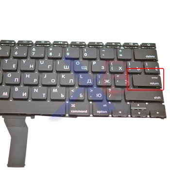 Mala RS rusko-angleški standard keyboard/Osvetlitve od zadaj Osvetljen+100 kozarcev tipkovnico vijaki Za MacBook Air 11.6