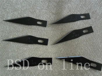 200PC Airlfa blagovne znamke Black X-ACTO hobi nož rezilo carving, črna precizno rezilo za PCB UPORABA