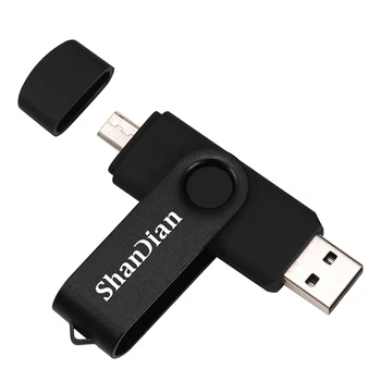 SHANDIAN ključek USB OTG visoke Hitrosti disk 64 GB 32 GB 16 GB 8 GB 4 GB zunanji pomnilnik dvojne Vloge Micro USB ključ