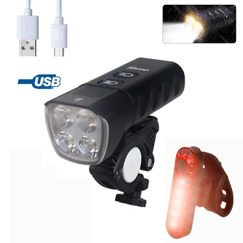 Fornt Kolo Svetlobe XGP LED Kolesarska Svetilka USB Rechargebale Izposoja Smerniki Vgrajen 6400 mAh Baterija z Močjo Banka Funkcija