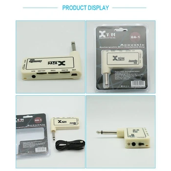 Xvive GA1 Classic Rock Mini Prenosna Akumulatorska Električna Kitara Vtič za Slušalke Ojačevalnik Ojačevalnik