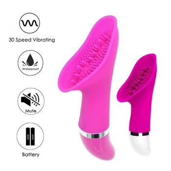 30 Hitrosti Klitoris Stimulator Vibrator Jezika Lizanje Sex Igrače za Odrasle Ženske Vagine, Klitoris Muco Massager Ženski Masturbator