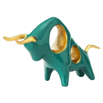 Taurus Kiparstvo Kip Bika Živalske Figurice za Dekor Doma Namizni Predalnik Namizje bika simbol leto 2021 Figur