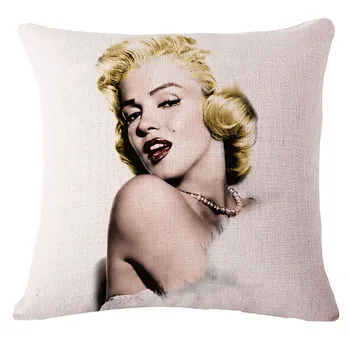 Marilyn Monroe Dekorativni Vzglavnik Bombaž Perilo Kavč, Blazine Pasu Blazino Kritje Domači Kavč Kvadratnih Blazine Pokrov 45x45cm