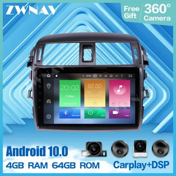 360 Fotoaparat 9 Inch Android Multimedijski predvajalnik Za Toyota Corolla 2006 2007 2008 2009 2010 2011 2012 2013 radio audio stereo glavo
