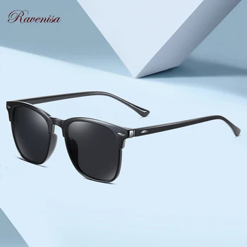 2020 Retro Moški sončna Očala Z Polarizirana Unisex sončna Očala Za Ženske Zaščitna UV400 Leče Black Tortoise Kvadratnih Buljiti