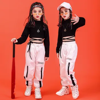 Malčka dekle, Poletna oblačila, ki 2019 Nov Prihod hip hop plesne kostume otroci jazz dekleta boutique obleke otroška oblačila
