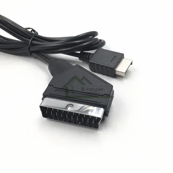 10pcs E-hiša 1,8 M RGB SCART Kabel TV AV Vodijo za Playstation PS1 PS2 PS3 Konzole