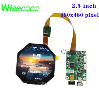 Wisecoco 2.5 Inch 480*480 Krog Zaslona Krog LCD IPS TFT Krožne LCD MIIPI Controller Board