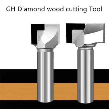 Diamond lesnoobdelovalnih orodje PCD kolenom čiščenje dno usmerjevalnik svedri za les CNC T reže tip koncu rezkanje vrtanje in graviranje nož