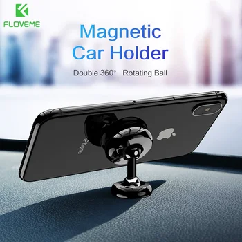 FLOVEME Magnetna Avto Nosilec za Telefon, Mini Zraka Vent Mount Magnet za Mobilne naprave GPS Podporo Pametni Stojalo Za iPhone 11 Pro 8 7 6 Samsung