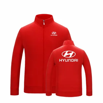 Nove Zimske Jeseni Hoodie Moški Ženske zadrgo Hyundai Majica barvo coats