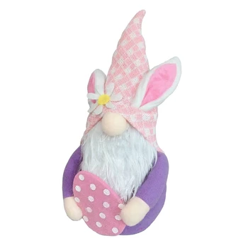 Velikonočni Zajček Jajce Gnome Dekoracijo Ročno Brezosebna Lutka Plišastih Palček Švedski Tomte Elf Ornament Otroci Igrače