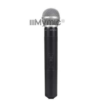 IiiMymic IE-302C UHF 600-700MHz Dual Channel Bodypack+River+Slušalke+Ročni Strokovno Brezžičnega Mikrofon Sistema za DJ KTV