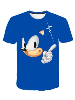 2020 Novi Sonic Hedgehog T Majica za Fante, Teen Dekleta tshirt Baby Poletje Risanka Kratek Rokav Vrhovi Otrok Otrok Oblačila