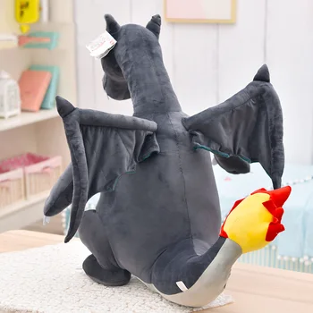 Pon Lapinou 30 cm 45 cm dinozaver plišastih igrač anime slika polnjene charizard mehka lutka simulacija požara dihanje zmaj lutka otroci igrače