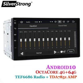 SilverStrong Android10 IPS 2Din Univerzalni Avto DVD GPS 4 GB, 64 GB avtoradio 2 din 7 palčni avtomobilski Stereo sistem auto Radio