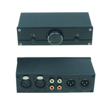 Popolnoma Uravnotežen Pasivne Preamp stereo Hi-fi audio, Pre-Amp RCA, XLR Volume Controller Preklopnik Polje za amp
