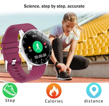 LIGE 2020 Nove Pametne Gledam Ženske Modne Dame Srčnega utripa Fitnes zapestnica Šport Smartwatch APP Podpora Za Android IOS