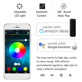 200W Sodobni Led Stropa, Svetloba, možnost zatemnitve z bluetooth Zvočnik App Remote Control RGB Glasbe Lučka za dnevna soba Spalnica