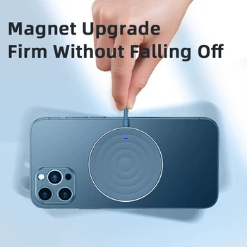 Essager 15W Qi Magnetni Brezžični Polnilnik Za iPhone 12 11 Pro Max Mini Xs X Xr 8 Indukcijske Hitro Polnjenje Tipke Za Samsung Xiaomi