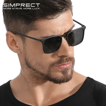 SIMPRECT TR90 Polarizirana sončna Očala Moških 2021 UV400 Visoke Kakovosti Kvadratnih Retro sončna Očala Proti bleščanju Voznika sončna Očala Za Moške