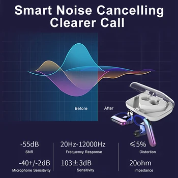 Mpow Posodobljene X6 TWS Bluetooth 5.0 Slušalke Stereo HI-fi Zvok Slušalke Kul Uho Kavelj Design 10-12 Ur Dolgo Dolžina Slušalke