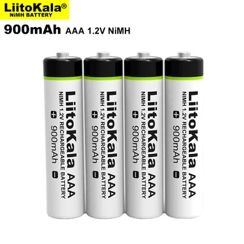 6pcs LiitoKala Original AAA 900mAh NiMH Baterije 1,2 V Akumulatorska Baterija za Svetilko, Igrače,daljinsko upravljanje