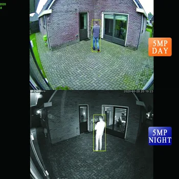 HJT IP Kamera, WIFI 5.0 MP Two-way Audio Night vision TF Kartice v Režo na Prostem Nepremočljiva Zaznavanje Gibanja Video Nadzor