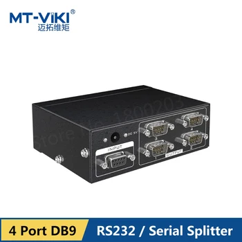 MT-VIKI 4 Port Serijski Splitter DB9 Hub RS232 Distributer Dvosmerna COM Protokol za Prenos Podatkov z Napajalnik MT-RS104