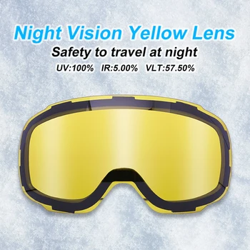 PHMAX Smučarska Očala Magnetni Moških Zimskih Anti-Fog Snowboard Očala Očala Smučanje UV400 Zaščito Dvojne Plasti Smučarskih Masko, Očala