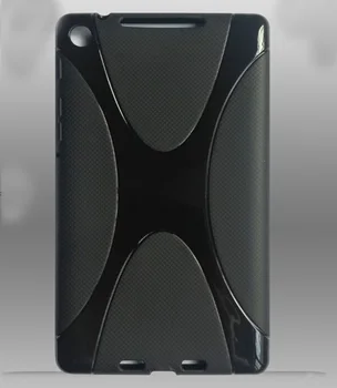 Silikonski X Line Mehko Silicij Gume TPU Gel Skin Shell Funda Capa Kritje velja Za Google Nexus 7 II 2. 2gen 2013 Tablet Coque