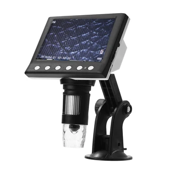 1000X 4.3 Palčni Zaslon VGA Digitalni Mikroskop 8 LED Magnifier Elektronske Video Mikroskopom Spajkanje Telefon Popravila Lupo