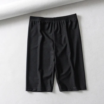 2019 Poletje hlače Reflektivni biker hlače ženske visoko pasu hlače sweatpants jogger punk seksi črne hlače, korejski ulične