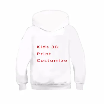 DIY Otroci Zip Kapuco fant Unisex DIY majica 3D Tiskanja Prilagodite Vse Barve Slike Moških hooded Plus Velikosti filmska zvezda hoodies