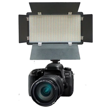 Fotografija 600 LED Kroglice Video Lučka Lučka Plošča 3300K-5600K 40W 3600LM Zatemniti za Fotoaparat, Video DV Kamere EU Plug