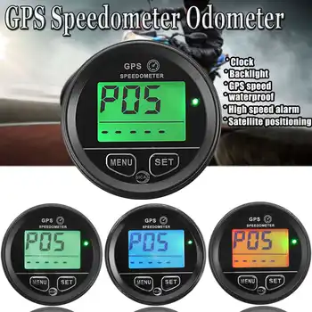 60mm 12V 24V GPS merilnik Hitrosti, Števec Digitalni LCD Zaslon Hitrost Instrumenti Merilnik Neprepustna Za motorno kolo, Čoln Tovornjak ATV UTV