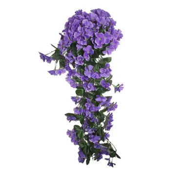 1 Paket Ponaredek Listnata Violet Trte, Cvetje, Rastline, Umetne Rože, Ki Visi Rose Ivy Doma Hotel Svate Vrt Obrti Art Dekor