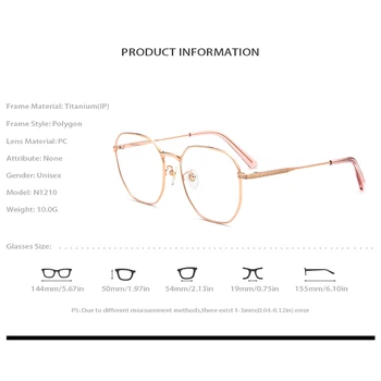 NIANZHEN Čistega Titana Očala Okvir Ženske Letnik Kvadratnih Kratkovidnost Optični Eye Glasses 2020 Novih Moških Očala Očala 1210