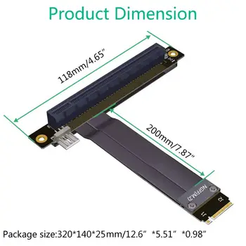 32 G/sbt PCI-e 3.0 16x, Da M2 M. 2 NVMe Tipko M 2230 2242 2260 2280 Riser Card Gen3.0 Kabel, PCIe x16, Extender s Sata Napajalni Kabel