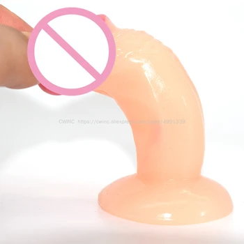 3 cm, Premer Mini Prenosni Žep Dildo za Vaginalne in Analne Butt Plug Sex Igrača, s Sesalno Pokal