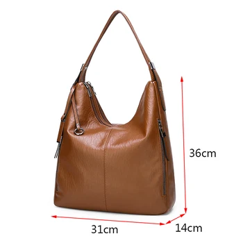 Novo vintage torbico za lady tote vrečko luksuzne ročne torbe ženske torbe oblikovalec pu usnje multi-žep ramo torbe za ženske 2021