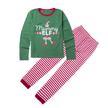 2020 Nove Priložnostne Družino Ujemanje Božič Elf Sleepwear Oblačila Določa Ženske, Moški, Otroci Božič More Božič Črtasto Pižamo Obleke