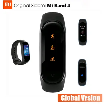 Original Xiaomi Mi Band 4 Bluetooth 5.0 Manšeta Fitnes Zapestnica AMOLED Barvni Zaslon na Dotik Glasbe AI Srčni utrip