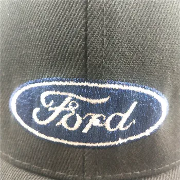 Črni Klobuk Bombaž Pismo Vezenje Za Ford Avto klobuk Baseball Skp vrnitev žoge Moda Oče Klobuki Za Moške & Ženske Kamiondžija Kape