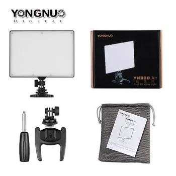 YONGNUO YN300 Zraka YN300air 3200k-5500k YN-300 air Pro LED Kamera Video Luč z NP - F550 Baterijo in Polnilnik za Canon, Nikon